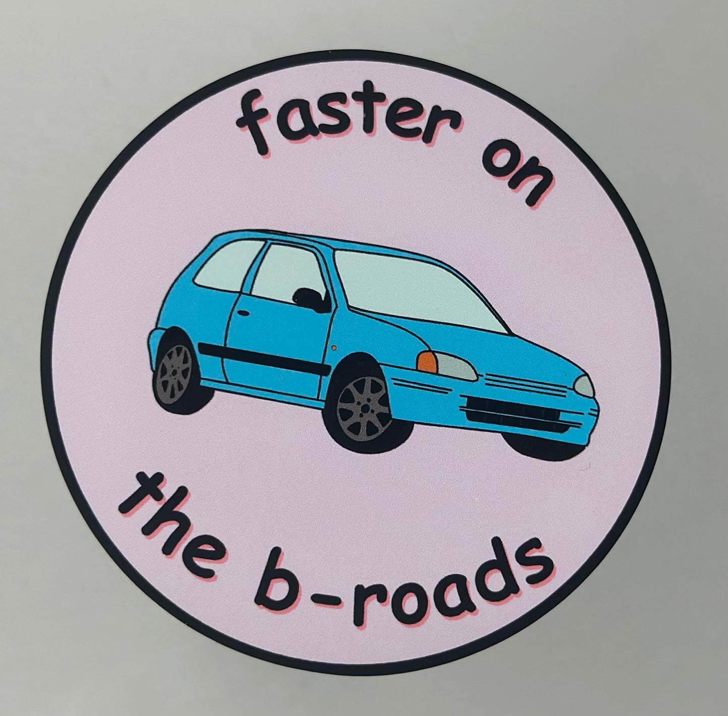 'Faster On The B-Roads' Blue Starlet