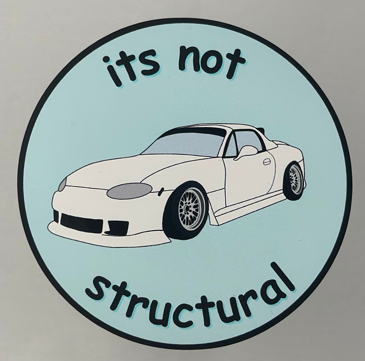 'Its Not Structural' White NB