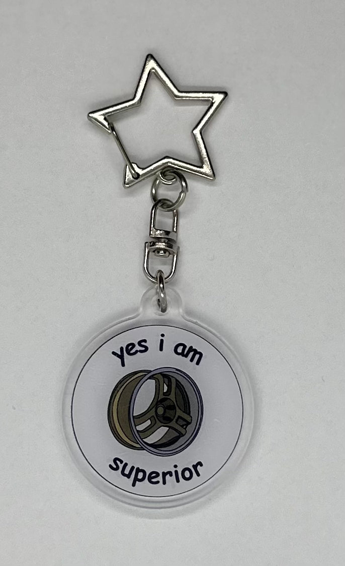 Tri Spoke Keyring