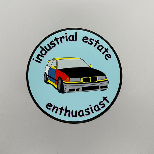 ‘Industrial Estate Enthusiast’ BMW E36 Sticker