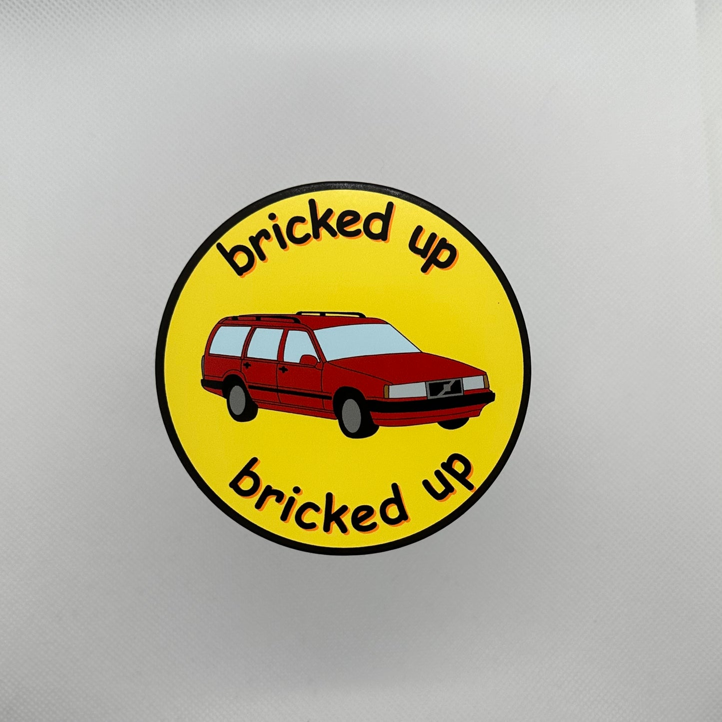 ‘Bricked Up’ Volvo Sticker