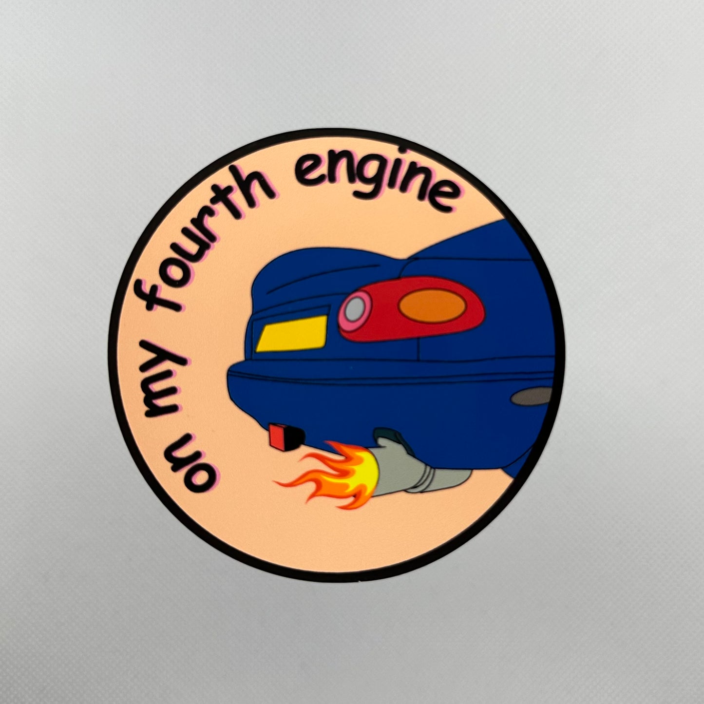 ‘On My Fourth Engine’ MX5 Sticker